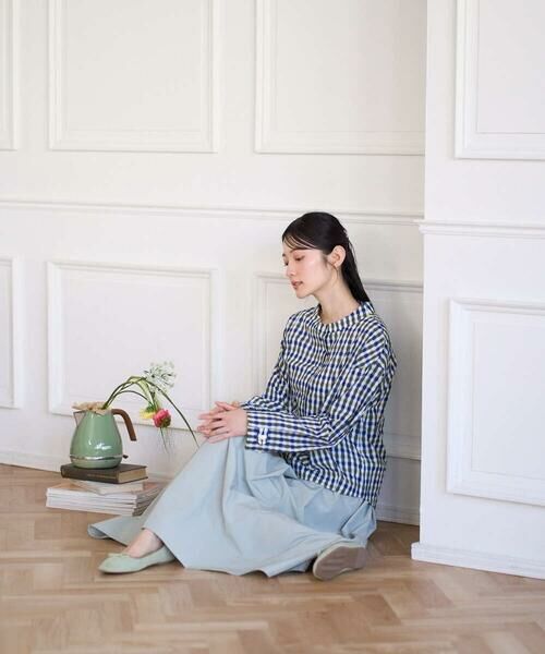 GIANNI LO GIUDICE / ジャンニ・ロ・ジュディチェ シャツ・ブラウス | [洗える]塩縮ギンガムプリントブラウス | 詳細30