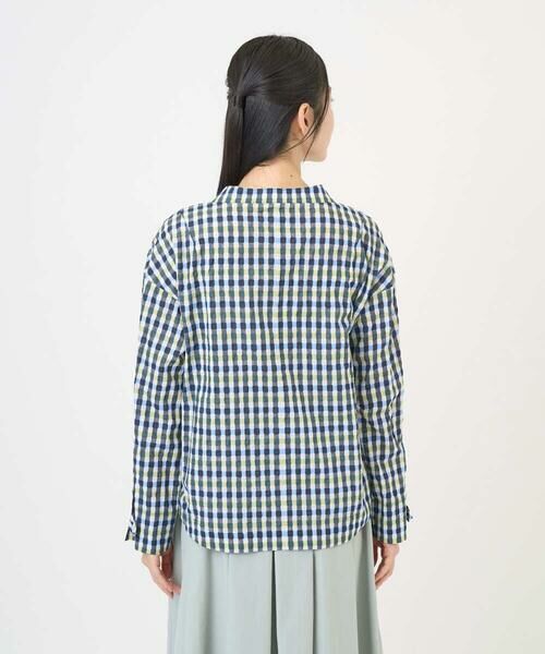 GIANNI LO GIUDICE / ジャンニ・ロ・ジュディチェ シャツ・ブラウス | [洗える]塩縮ギンガムプリントブラウス | 詳細8
