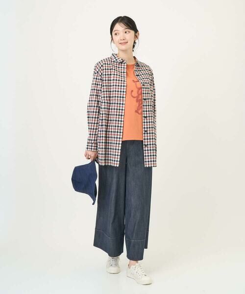 GIANNI LO GIUDICE / ジャンニ・ロ・ジュディチェ シャツ・ブラウス | [洗える]塩縮ギンガムプリントチュニックブラウス | 詳細5