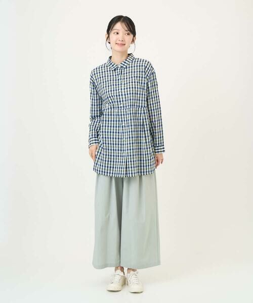 GIANNI LO GIUDICE / ジャンニ・ロ・ジュディチェ シャツ・ブラウス | [洗える]塩縮ギンガムプリントチュニックブラウス | 詳細18