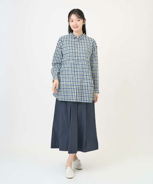 GIANNI LO GIUDICE / ジャンニ・ロ・ジュディチェ シャツ・ブラウス | [洗える]塩縮ギンガムプリントチュニックブラウス | 詳細27