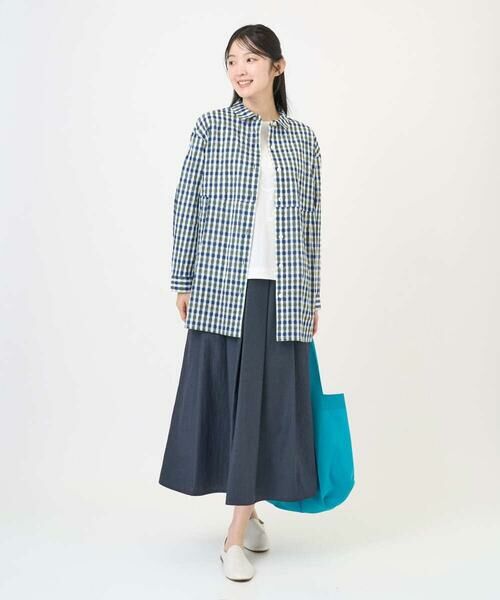 GIANNI LO GIUDICE / ジャンニ・ロ・ジュディチェ シャツ・ブラウス | [洗える]塩縮ギンガムプリントチュニックブラウス | 詳細29