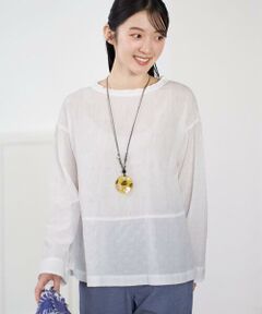 GIANNI LO GIUDICE / ジャンニ・ロ・ジュディチェ シャツ・ブラウス | [洗える]シャドーボイルドットブラウス