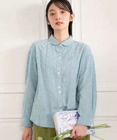 GIANNI LO GIUDICE / ジャンニ・ロ・ジュディチェ シャツ・ブラウス | [洗える]シャドーボイルドット前開きブラウス