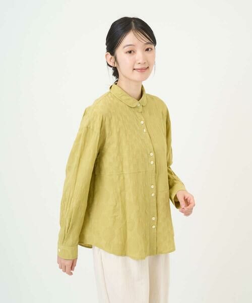 GIANNI LO GIUDICE / ジャンニ・ロ・ジュディチェ シャツ・ブラウス | [洗える]シャドーボイルドット前開きブラウス | 詳細1