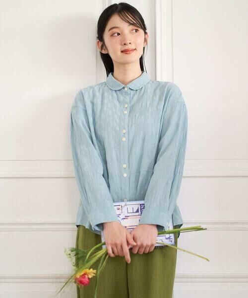 GIANNI LO GIUDICE / ジャンニ・ロ・ジュディチェ シャツ・ブラウス | [洗える]シャドーボイルドット前開きブラウス | 詳細13