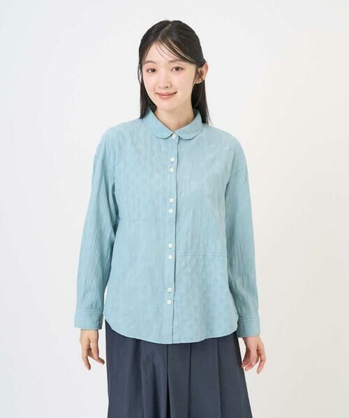 GIANNI LO GIUDICE / ジャンニ・ロ・ジュディチェ シャツ・ブラウス | [洗える]シャドーボイルドット前開きブラウス | 詳細14