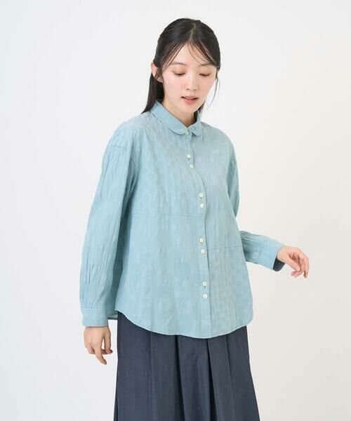 GIANNI LO GIUDICE / ジャンニ・ロ・ジュディチェ シャツ・ブラウス | [洗える]シャドーボイルドット前開きブラウス | 詳細15