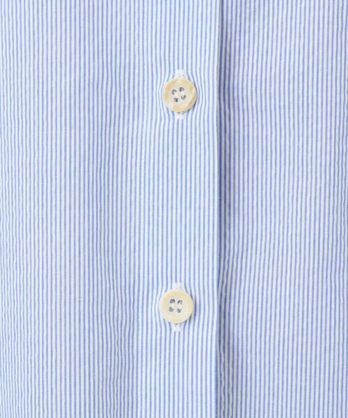 GIANNI LO GIUDICE / ジャンニ・ロ・ジュディチェ シャツ・ブラウス | [洗える・日本製]コットンシャーリングストライプブラウス | 詳細7