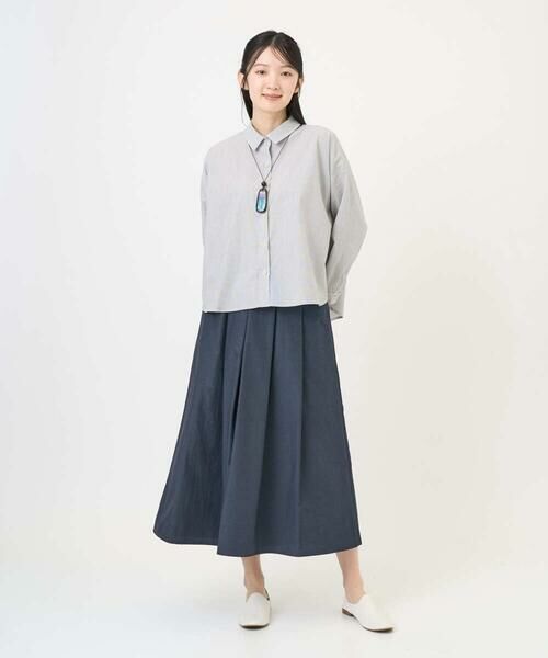 GIANNI LO GIUDICE / ジャンニ・ロ・ジュディチェ シャツ・ブラウス | [洗える・日本製]コットンシャーリングストライプブラウス | 詳細23