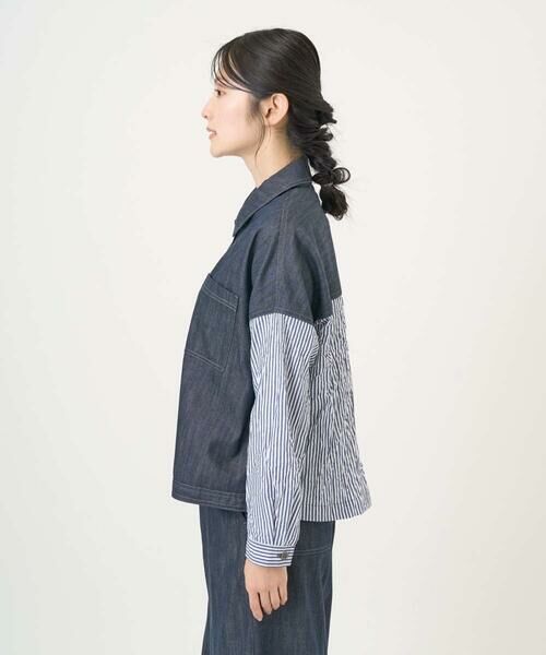 GIANNI LO GIUDICE / ジャンニ・ロ・ジュディチェ その他アウター | [洗える]スラブシャンブレーデニムブルゾン | 詳細3