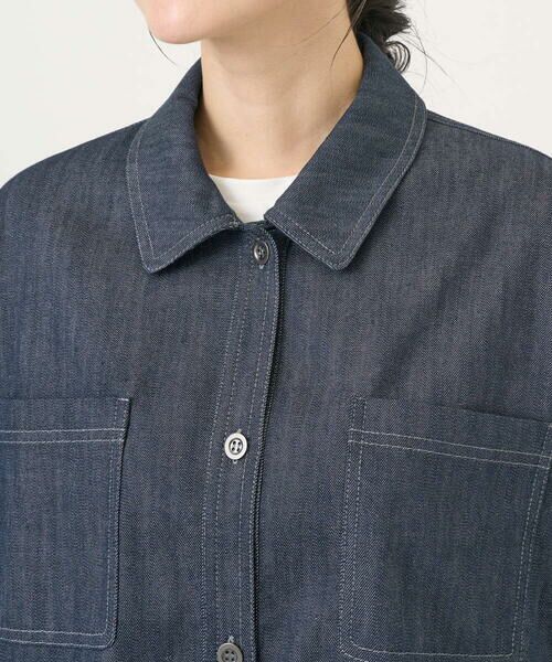 GIANNI LO GIUDICE / ジャンニ・ロ・ジュディチェ その他アウター | [洗える]スラブシャンブレーデニムブルゾン | 詳細5
