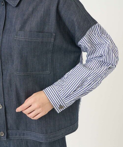 GIANNI LO GIUDICE / ジャンニ・ロ・ジュディチェ その他アウター | [洗える]スラブシャンブレーデニムブルゾン | 詳細6