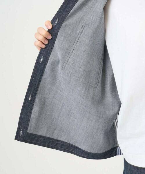 GIANNI LO GIUDICE / ジャンニ・ロ・ジュディチェ その他アウター | [洗える]スラブシャンブレーデニムブルゾン | 詳細8