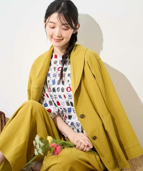 GIANNI LO GIUDICE / ジャンニ・ロ・ジュディチェ セットアップ | [洗える]コットンナチュラルワッシャージャケット（イエロー）