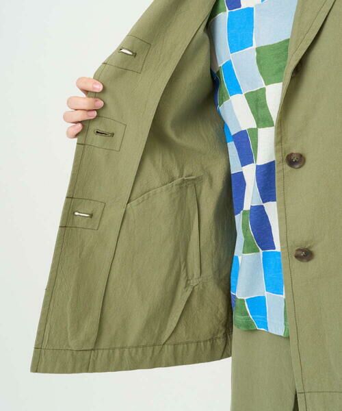 GIANNI LO GIUDICE / ジャンニ・ロ・ジュディチェ セットアップ | [洗える]コットンナチュラルワッシャージャケット | 詳細23