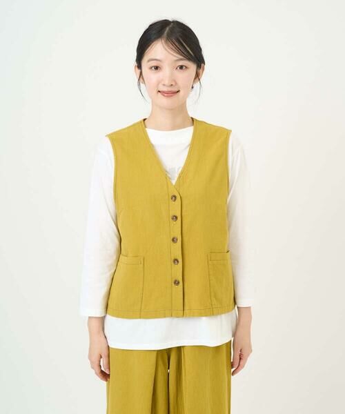 GIANNI LO GIUDICE / ジャンニ・ロ・ジュディチェ ベスト | [洗える]コットンナチュラルワッシャーベスト | 詳細4