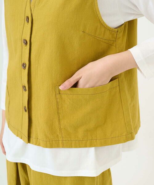 GIANNI LO GIUDICE / ジャンニ・ロ・ジュディチェ ベスト | [洗える]コットンナチュラルワッシャーベスト | 詳細9