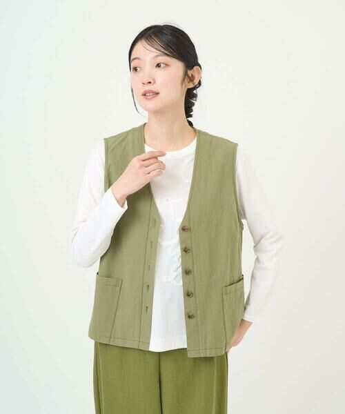 GIANNI LO GIUDICE / ジャンニ・ロ・ジュディチェ ベスト | [洗える]コットンナチュラルワッシャーベスト | 詳細17