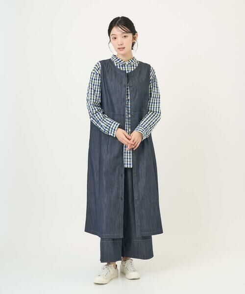 GIANNI LO GIUDICE / ジャンニ・ロ・ジュディチェ ロング・マキシ丈ワンピース | [洗える]スラブシャンブレーデニムジャンパースカート | 詳細17