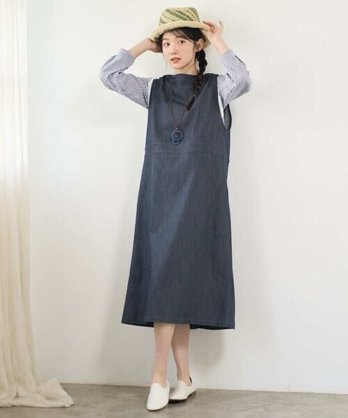 GIANNI LO GIUDICE / ジャンニ・ロ・ジュディチェ ロング・マキシ丈ワンピース | [洗える]スラブシャンブレーデニムジャンパースカート | 詳細18