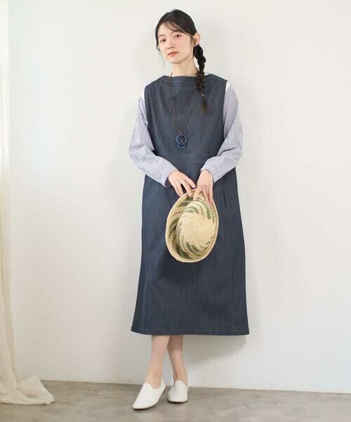 GIANNI LO GIUDICE / ジャンニ・ロ・ジュディチェ ロング・マキシ丈ワンピース | [洗える]スラブシャンブレーデニムジャンパースカート | 詳細22