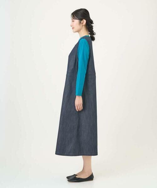 GIANNI LO GIUDICE / ジャンニ・ロ・ジュディチェ ロング・マキシ丈ワンピース | [洗える]スラブシャンブレーデニムジャンパースカート | 詳細3