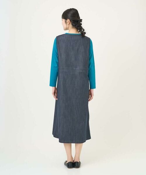 GIANNI LO GIUDICE / ジャンニ・ロ・ジュディチェ ロング・マキシ丈ワンピース | [洗える]スラブシャンブレーデニムジャンパースカート | 詳細4