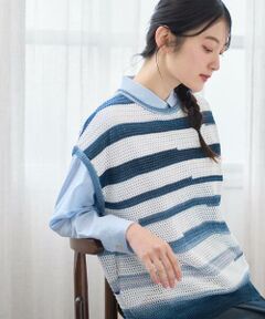 GIANNI LO GIUDICE / ジャンニ・ロ・ジュディチェ ベスト | カスリボーダーニットベスト