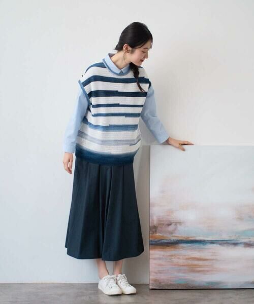 GIANNI LO GIUDICE / ジャンニ・ロ・ジュディチェ ベスト | カスリボーダーニットベスト | 詳細18