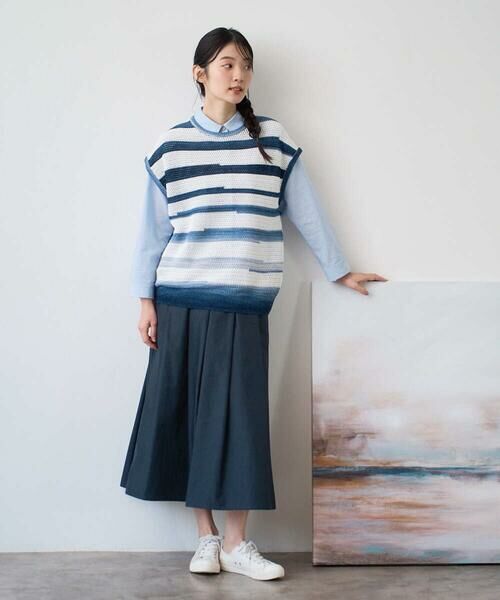 GIANNI LO GIUDICE / ジャンニ・ロ・ジュディチェ ベスト | カスリボーダーニットベスト | 詳細19