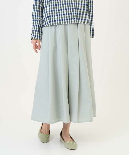GIANNI LO GIUDICE / ジャンニ・ロ・ジュディチェ ロング・マキシ丈スカート | [洗える]ポリエステルコットングログランスカート | 詳細1
