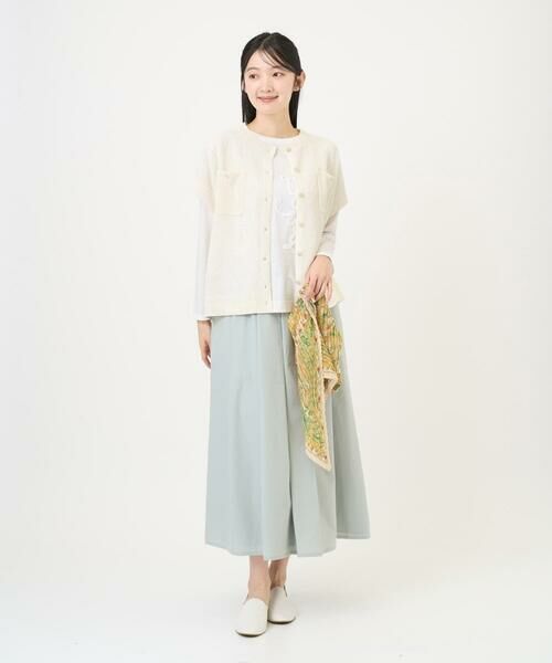 GIANNI LO GIUDICE / ジャンニ・ロ・ジュディチェ ロング・マキシ丈スカート | [洗える]ポリエステルコットングログランスカート | 詳細10