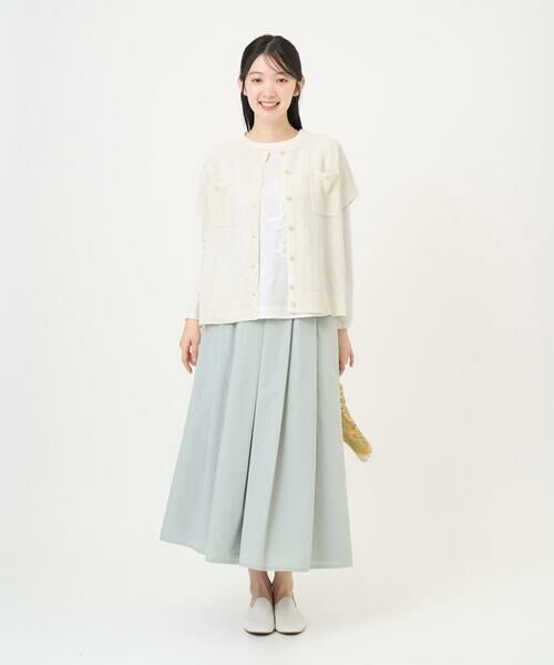 GIANNI LO GIUDICE / ジャンニ・ロ・ジュディチェ ロング・マキシ丈スカート | [洗える]ポリエステルコットングログランスカート | 詳細13