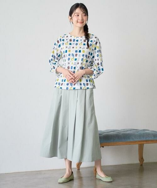 GIANNI LO GIUDICE / ジャンニ・ロ・ジュディチェ ロング・マキシ丈スカート | [洗える]ポリエステルコットングログランスカート | 詳細15