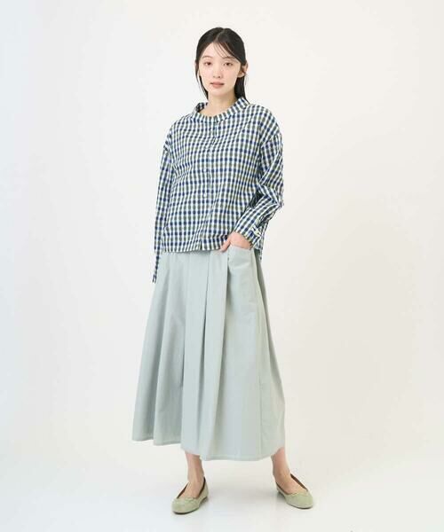 GIANNI LO GIUDICE / ジャンニ・ロ・ジュディチェ ロング・マキシ丈スカート | [洗える]ポリエステルコットングログランスカート | 詳細3