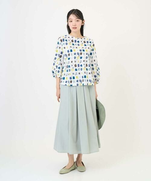 GIANNI LO GIUDICE / ジャンニ・ロ・ジュディチェ ロング・マキシ丈スカート | [洗える]ポリエステルコットングログランスカート | 詳細5