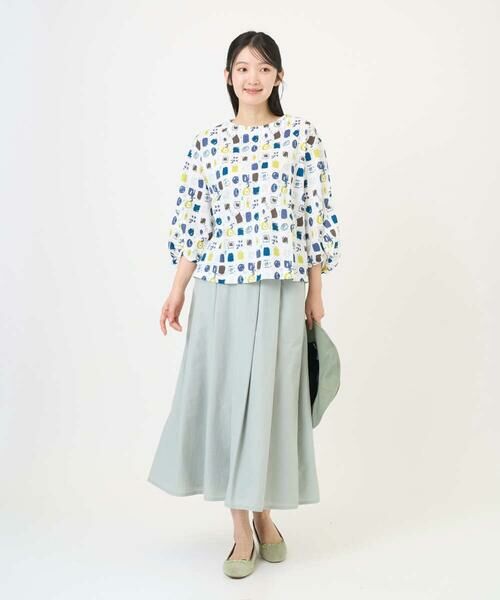 GIANNI LO GIUDICE / ジャンニ・ロ・ジュディチェ ロング・マキシ丈スカート | [洗える]ポリエステルコットングログランスカート | 詳細6