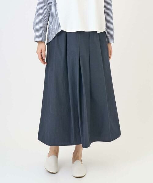 GIANNI LO GIUDICE / ジャンニ・ロ・ジュディチェ ロング・マキシ丈スカート | [洗える]ポリエステルコットングログランスカート | 詳細12