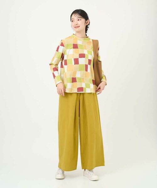 GIANNI LO GIUDICE / ジャンニ・ロ・ジュディチェ カットソー | [洗える・日本製]コットン天竺ブロックチェックプリントカットソー | 詳細20