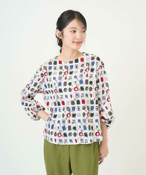 GIANNI LO GIUDICE / ジャンニ・ロ・ジュディチェ カットソー | [洗える・日本製]マーベラステンジクプリントカットソー（レッド）