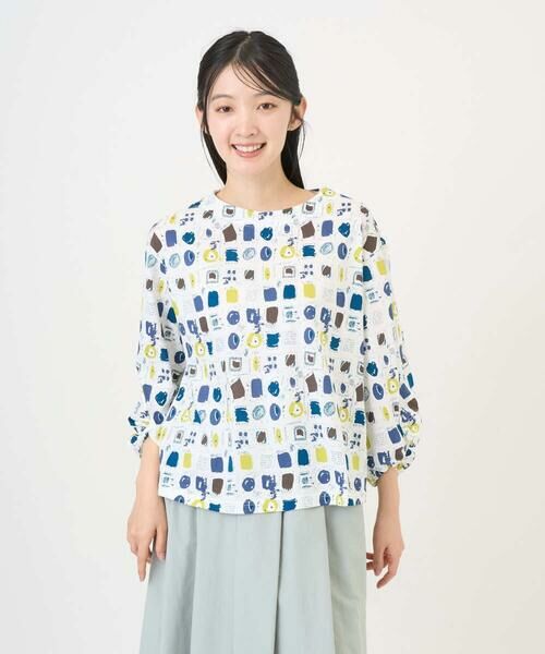 GIANNI LO GIUDICE / ジャンニ・ロ・ジュディチェ カットソー | [洗える・日本製]マーベラステンジクプリントカットソー（グリーン）