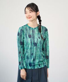 GIANNI LO GIUDICE / ジャンニ・ロ・ジュディチェ カットソー | [洗える・日本製]幾何ストライププリントカットソー