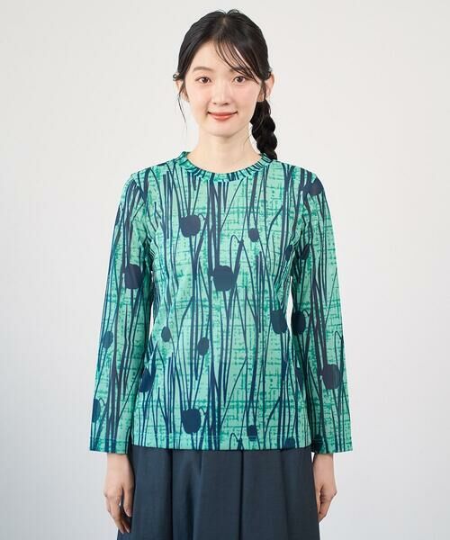 GIANNI LO GIUDICE / ジャンニ・ロ・ジュディチェ カットソー | [洗える・日本製]幾何ストライププリントカットソー | 詳細2