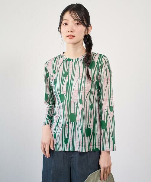 GIANNI LO GIUDICE / ジャンニ・ロ・ジュディチェ カットソー | [洗える・日本製]幾何ストライププリントカットソー | 詳細11