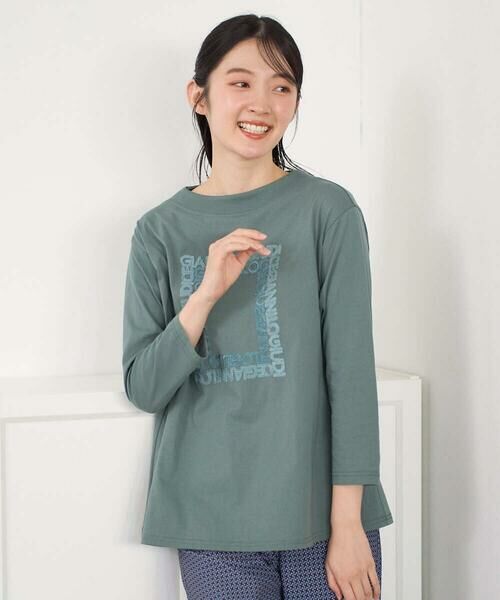 GIANNI LO GIUDICE / ジャンニ・ロ・ジュディチェ カットソー | [洗える・日本製]ハイゲージ天竺カットソー（カーキ）