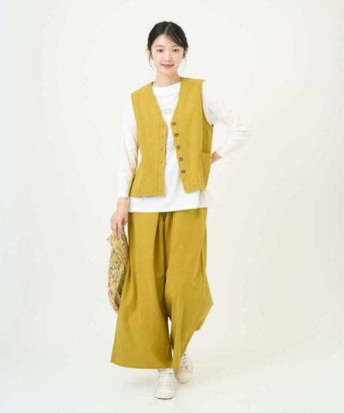 GIANNI LO GIUDICE / ジャンニ・ロ・ジュディチェ その他パンツ | [洗える]コットンナチュラルワッシャーワイドパンツ | 詳細17