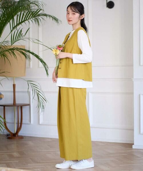 GIANNI LO GIUDICE / ジャンニ・ロ・ジュディチェ その他パンツ | [洗える]コットンナチュラルワッシャーワイドパンツ | 詳細29