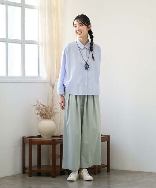 GIANNI LO GIUDICE / ジャンニ・ロ・ジュディチェ その他パンツ | [洗える]ポリエステルコットングログランパンツ | 詳細16