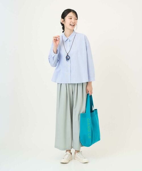 GIANNI LO GIUDICE / ジャンニ・ロ・ジュディチェ その他パンツ | [洗える]ポリエステルコットングログランパンツ | 詳細8